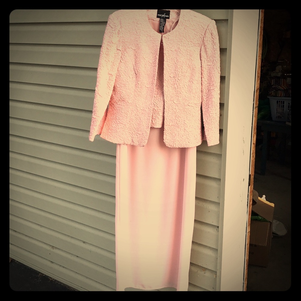 Light Pink Dress With Jacket
